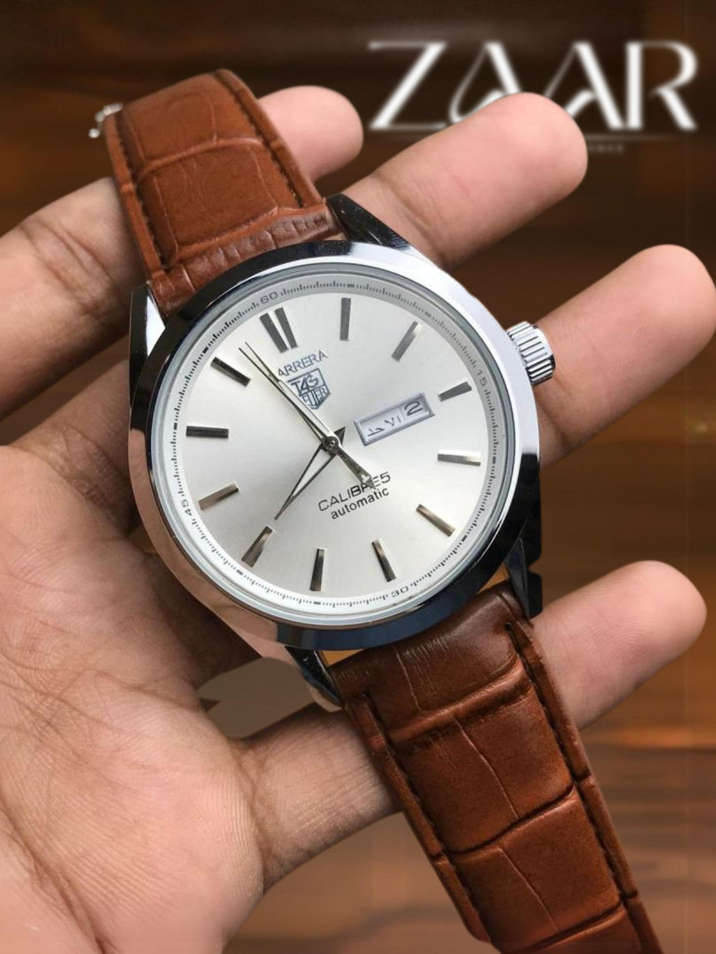 Caliber 5 - New Luxury watch With Day & Date - 1 Year Official Warranty