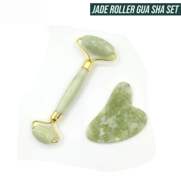 Jade Roller Gua Sha Set - Face Roller - Image 4