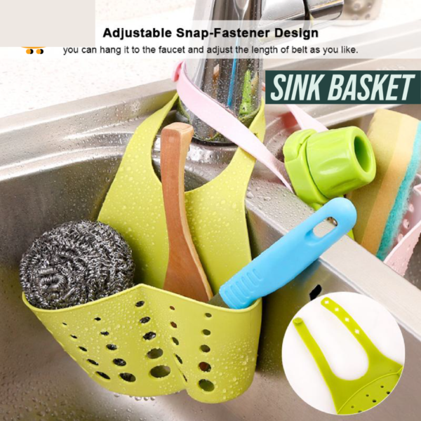 Kitchen Sink Sponge Holder Basket - Image 5