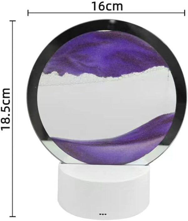 Sandscape Lamp 3D Moving Sand Art Frame Night Light - Image 5