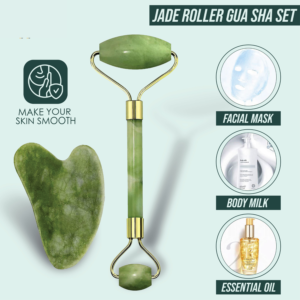 Jade Roller Gua Sha Set - Face Roller