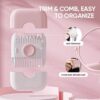 2 in 1 Hair Trimmer, Double-Sided Design with Cover - Image 3