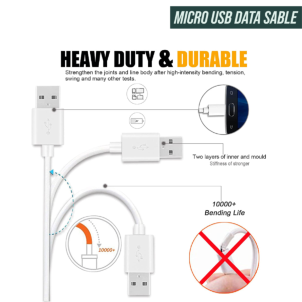 Pack of 2 Type C Charging Cable - Image 3