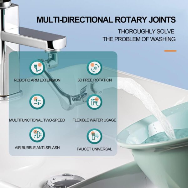 Swivel Robotic Arm Faucet Extension - Image 7