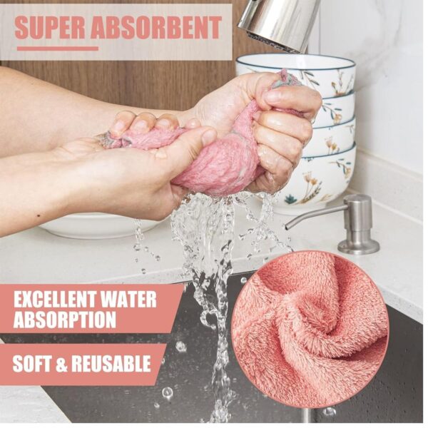 Microfiber Dish Cleaning Cloth for Kitchen - Image 9
