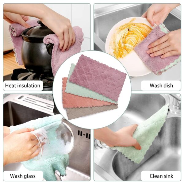 Microfiber Dish Cleaning Cloth for Kitchen - Image 8