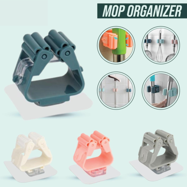 Wall Mounted Mop Organizer Holder - Image 4