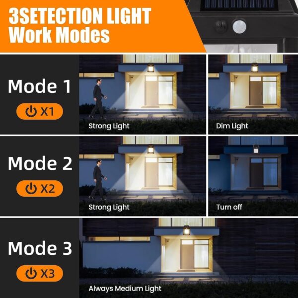 Waterproof Outdoor LED Solar Wall Lamp - Image 9