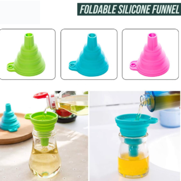 Mini Kitchen Silicone Funnel - Image 7