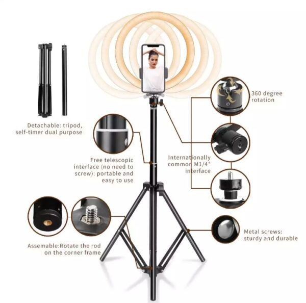 Tripod Stand with Ring Light - Image 5