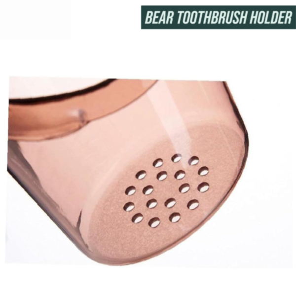 Wall Mounted Teddy Bear Toothbrush Holder Cup - Image 8