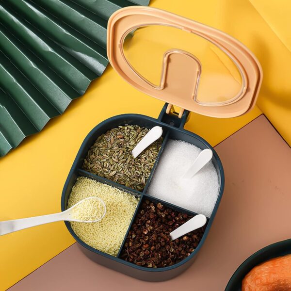 4 in 1 Masala Box, Spice Jar Kit - Image 9