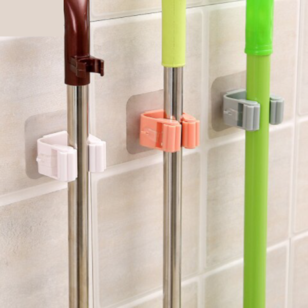 Wall Mounted Mop Organizer Holder - Image 2