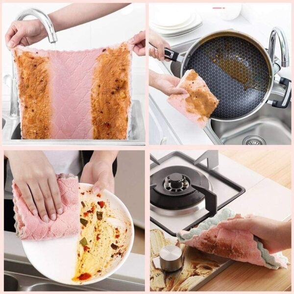 Microfiber Dish Cleaning Cloth for Kitchen - Image 6