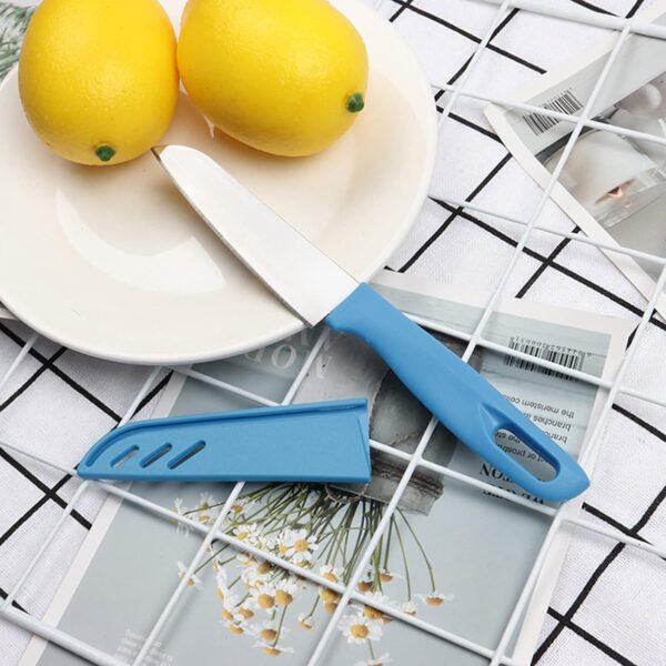 Sharp and Durable Small Kitchen Knife with Protective Cover - Image 5