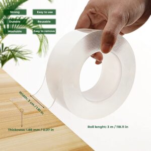 Double Sided Silicone Transparent Tape