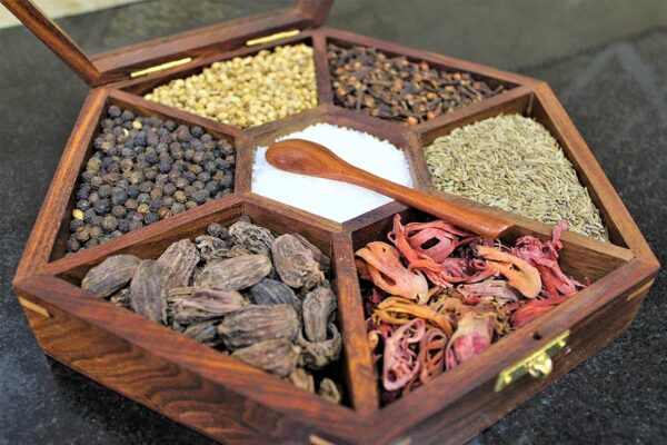 Kitchen & Dining Wooden Masala Jar Box - Image 4
