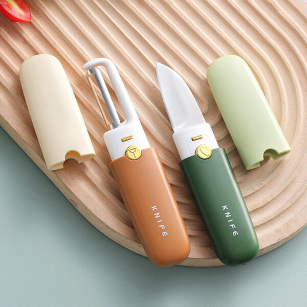 2 in 1 Stainless Steel Fruit Knife and Peeler - Image 4