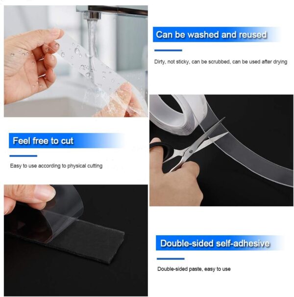 Double Sided Silicone Transparent Tape - Image 2