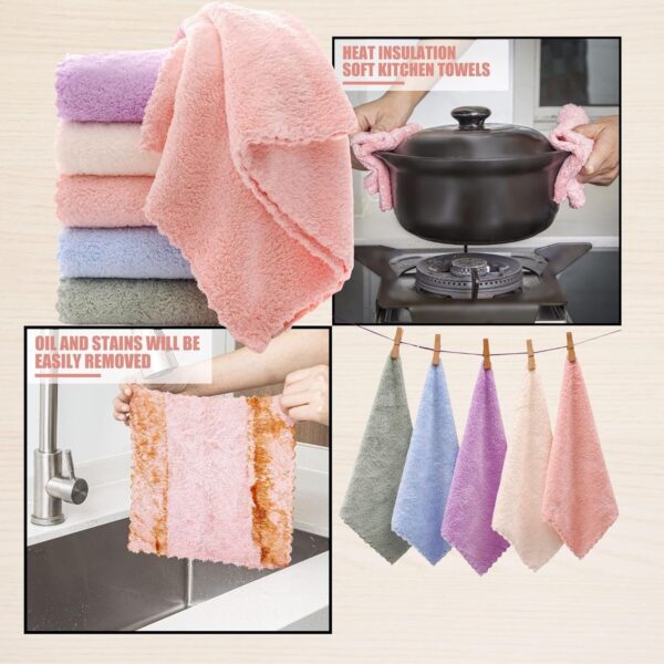Microfiber Dish Cleaning Cloth for Kitchen - Image 5
