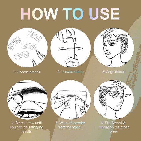 Eyebrow Stamp Shaping Kit - Image 3