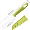 Sharp and Durable Small Kitchen Knife with Protective Cover - Image 2