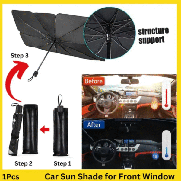 Universal Car Sun Shade Umbrella - Image 4
